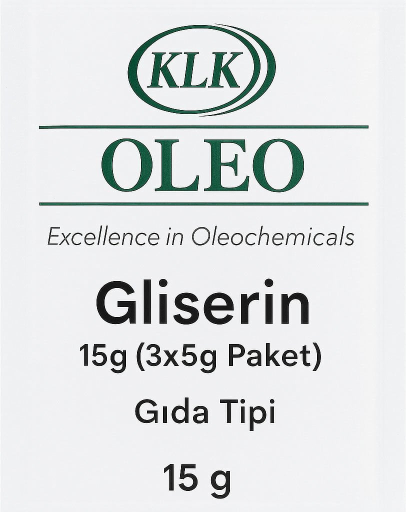 Gliserin - 15g (3x5g Paket) Gıda Tipi